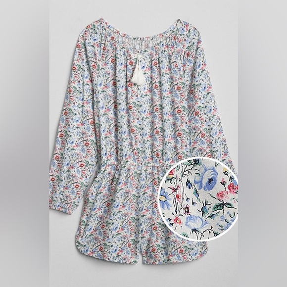 Gap Floral Shortall Jumpsuit, size “Large” 10 - Picture 1 of 9